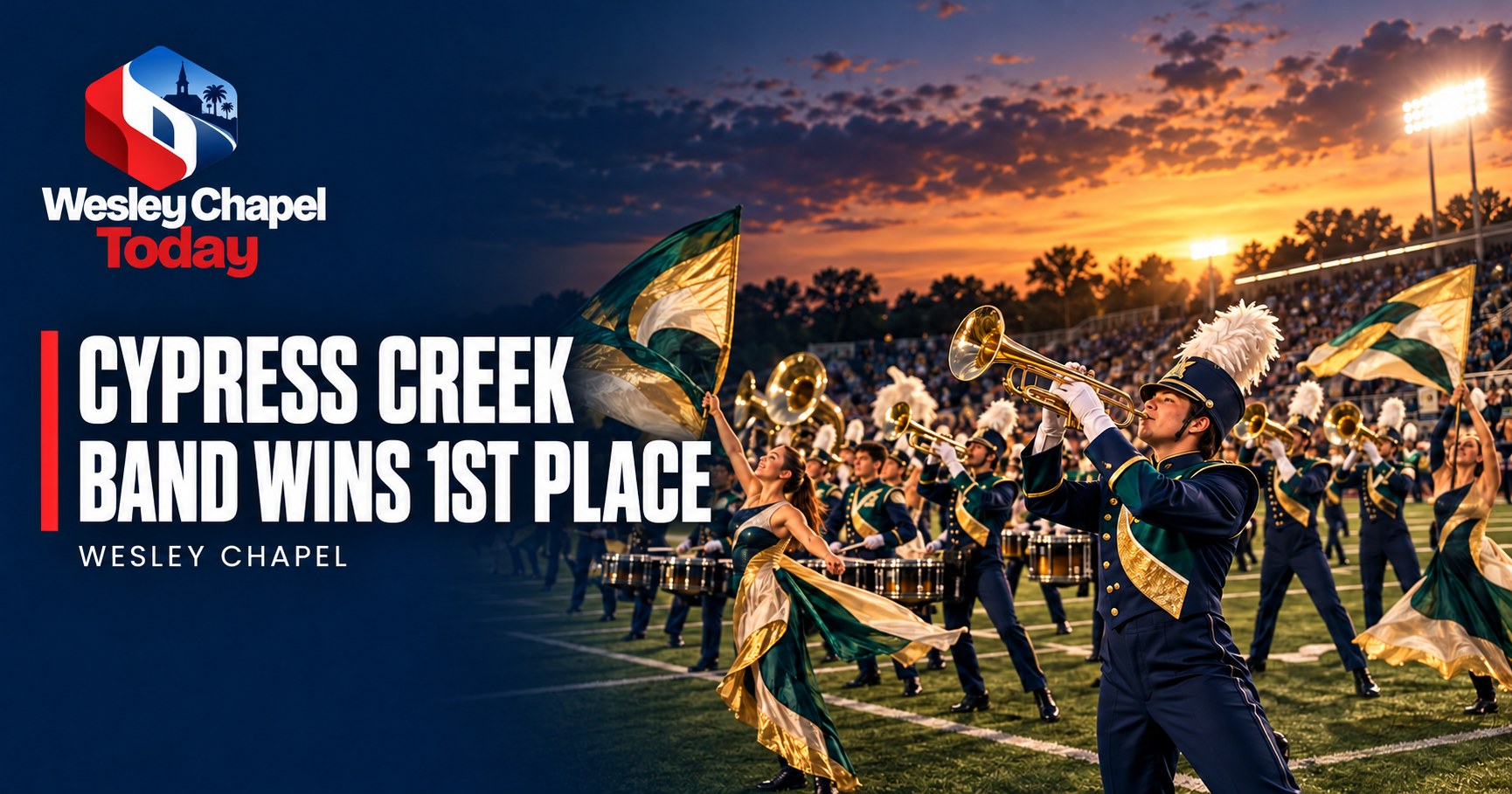 Banda da Cypress Creek conquista primeiro lugar em competição regional