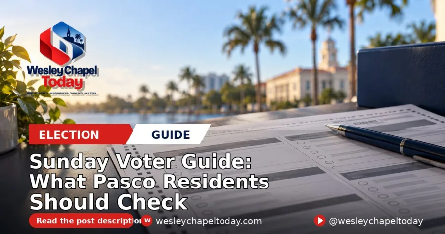 Sunday Voter Guide: What Pasco Residents Should Check Before Early Voting Begins