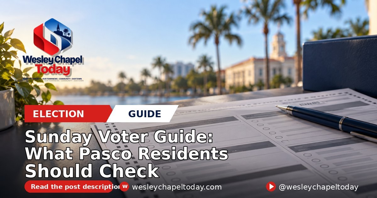Sunday Voter Guide: What Pasco Residents Should Check Before Early Voting Begins