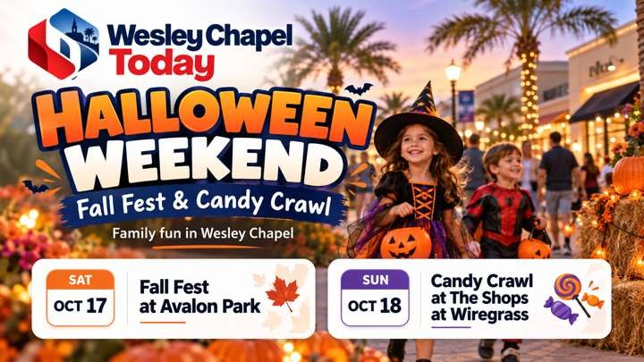 Halloween Season Arrives in Wesley Chapel: Family Festivals, Candy Crawl and Fall Fun Start This Weekend