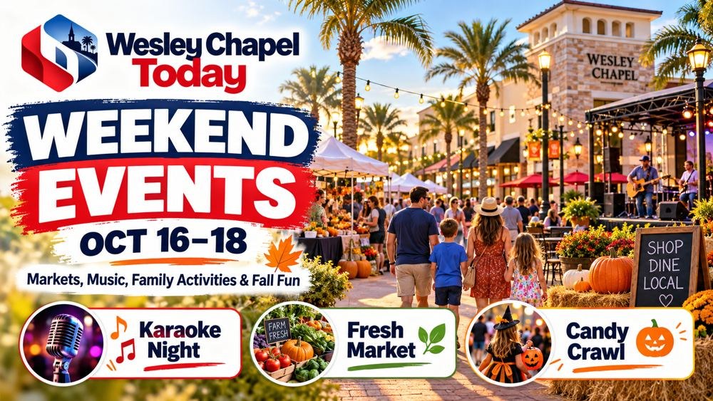 Seu Guia de Fim de Semana em Wesley Chapel: Mercados, Música, Atividades em Família e Aventuras de Outono, 16–18 de outubro