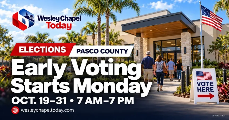 Early Voting Starts Monday in Pasco: What Wesley Chapel Voters Should Know