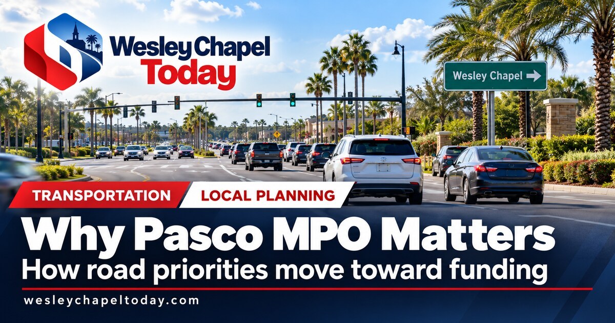 Why Pasco's MPO Matters For Wesley Chapel Roads