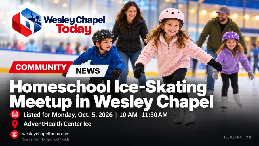 Homeschool Ice-Skating Meetup Listed for October 5 in Wesley Chapel