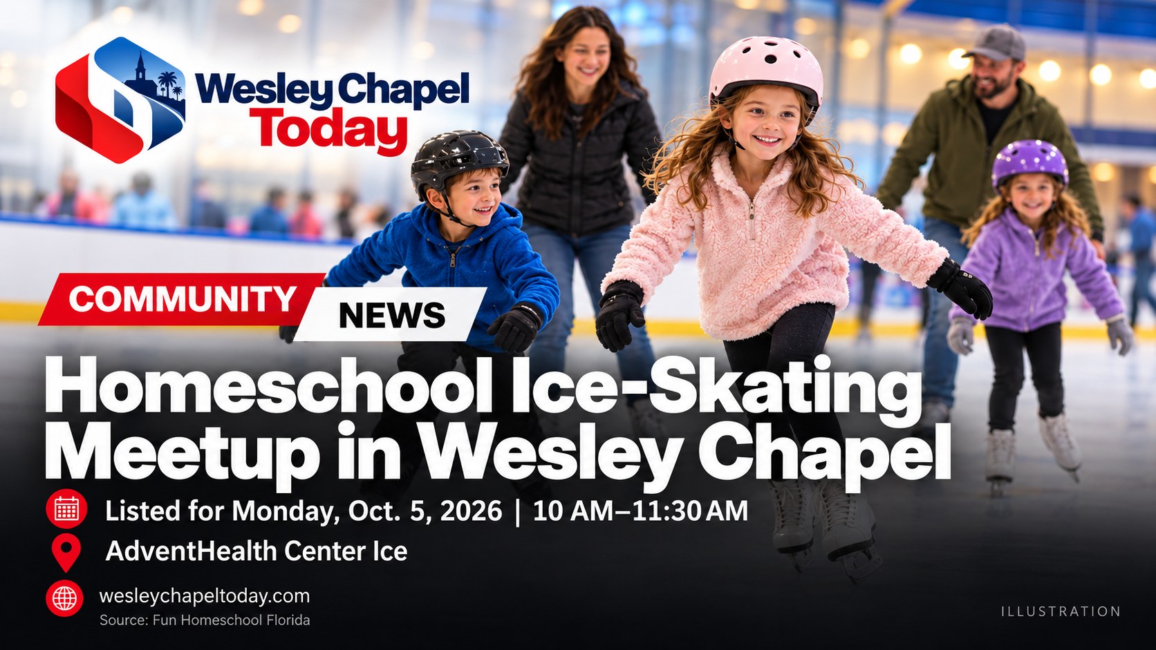 Homeschool Ice-Skating Meetup Listed for October 5 in Wesley Chapel