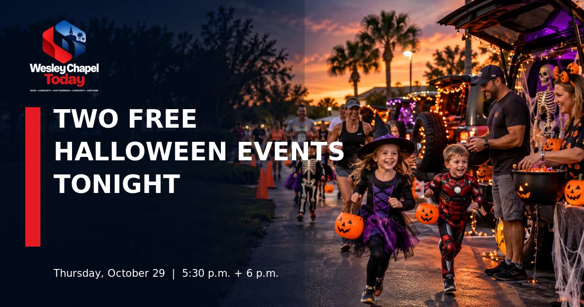 Dois eventos gratuitos de Halloween levam corrida, fantasias e Jeeps decorados a Wesley Chapel hoje