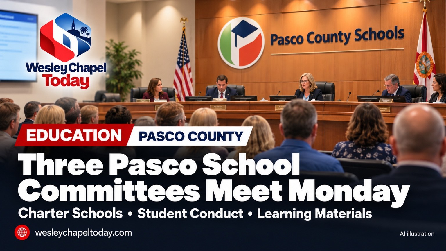 Three Pasco School Committees Meet Monday to Discuss Charter Schools, Student Conduct and Learning Materials