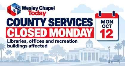Pasco County offices, libraries and recreation buildings will close Monday for Staff Development Day