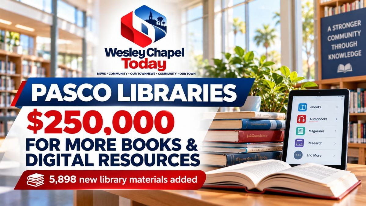 As Pasco County Grows, $250,000 in Development Fees Adds Nearly 5,900 Library Materials