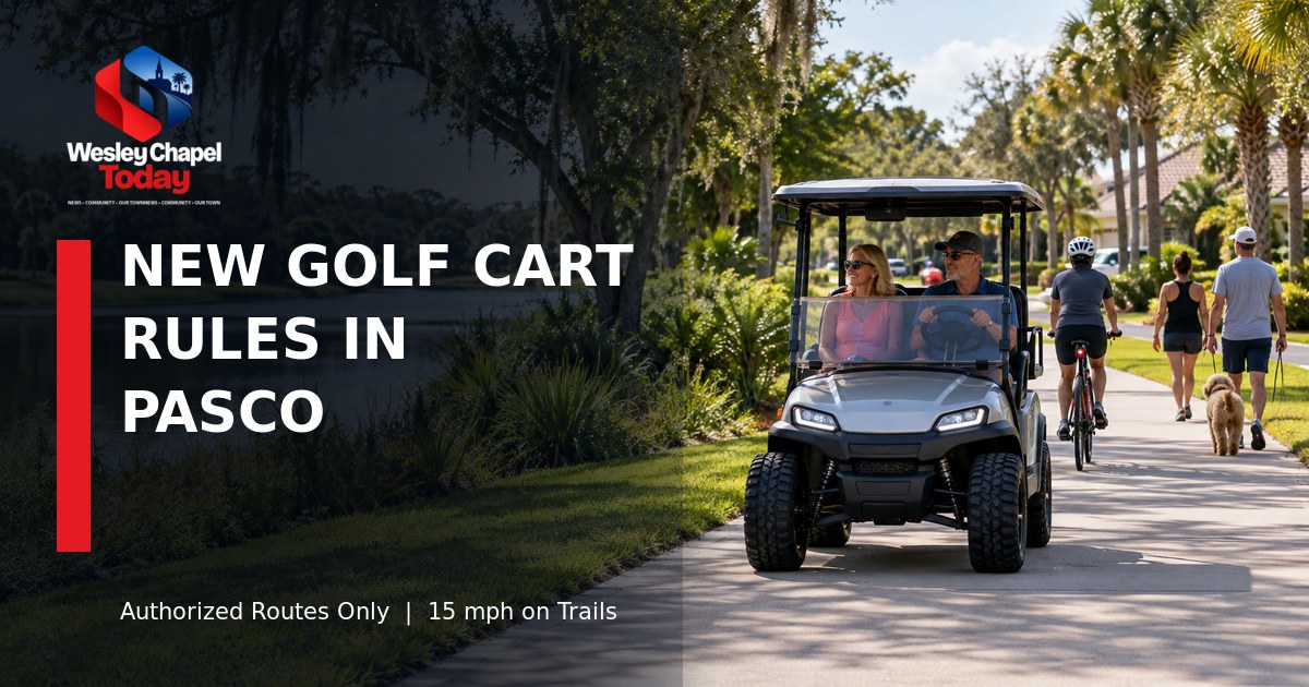 Pasco Approves New Golf Cart Rules, but Not Every Trail or Road Is Open