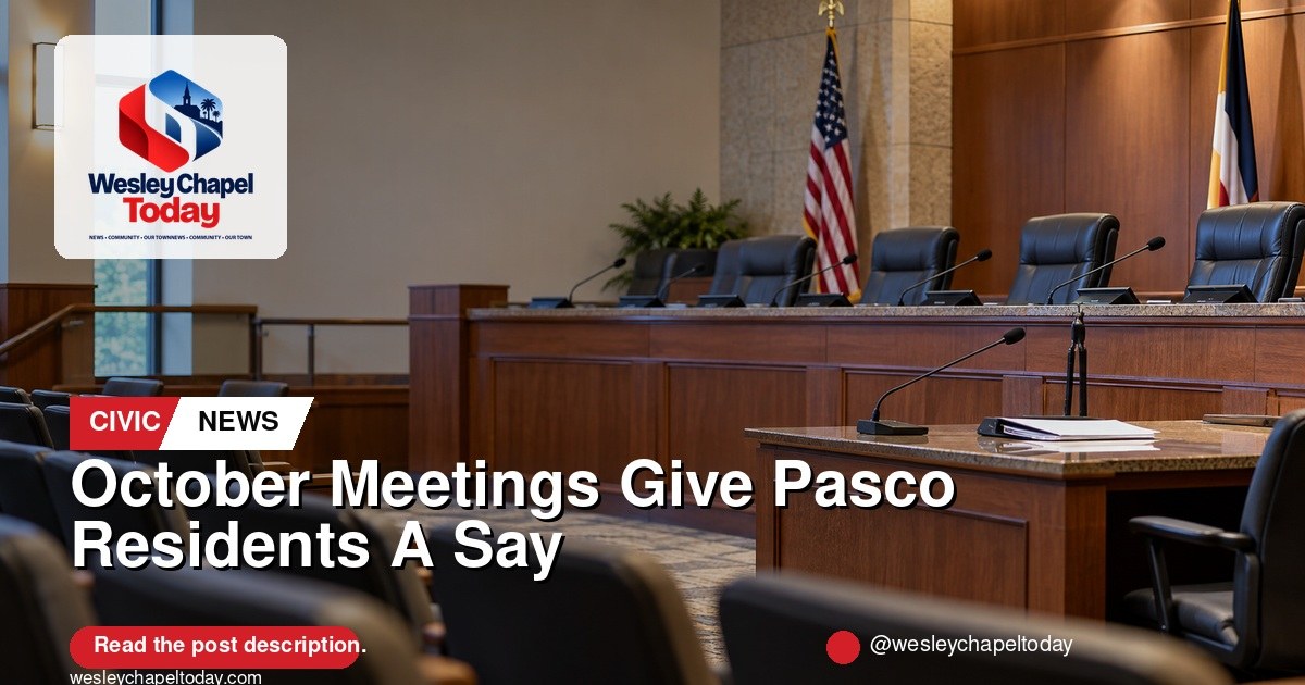 October Meetings Give Pasco Residents A Say In County Business