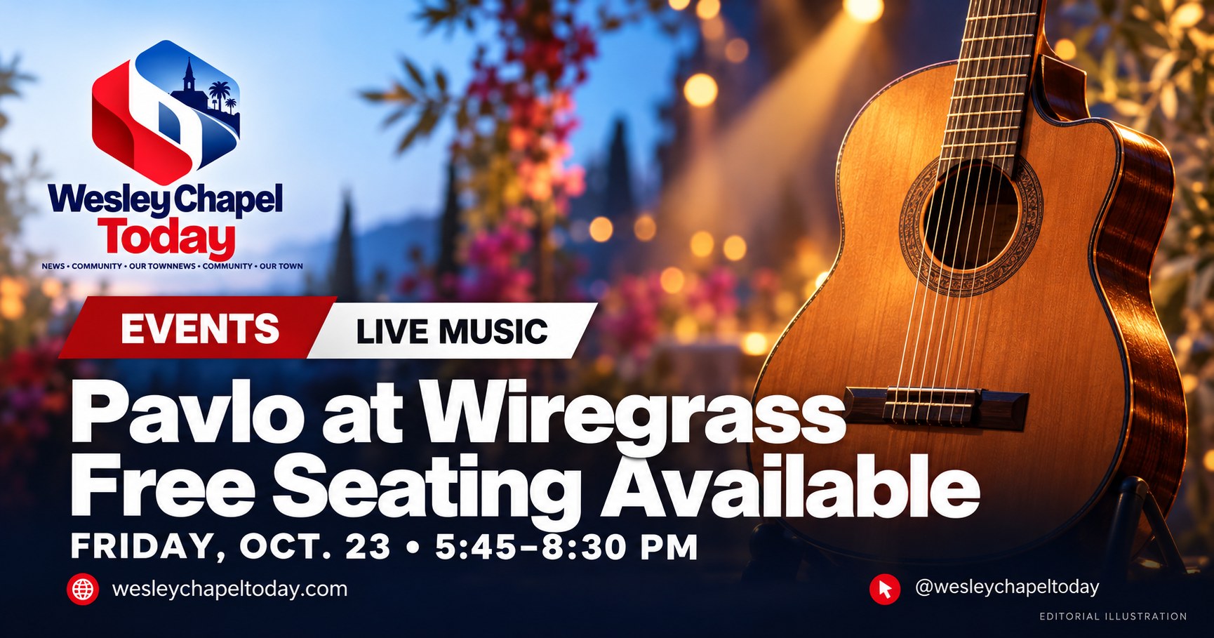 Pavlo Brings Mediterranean Guitar to Wiregrass — With Free Seating Still Available