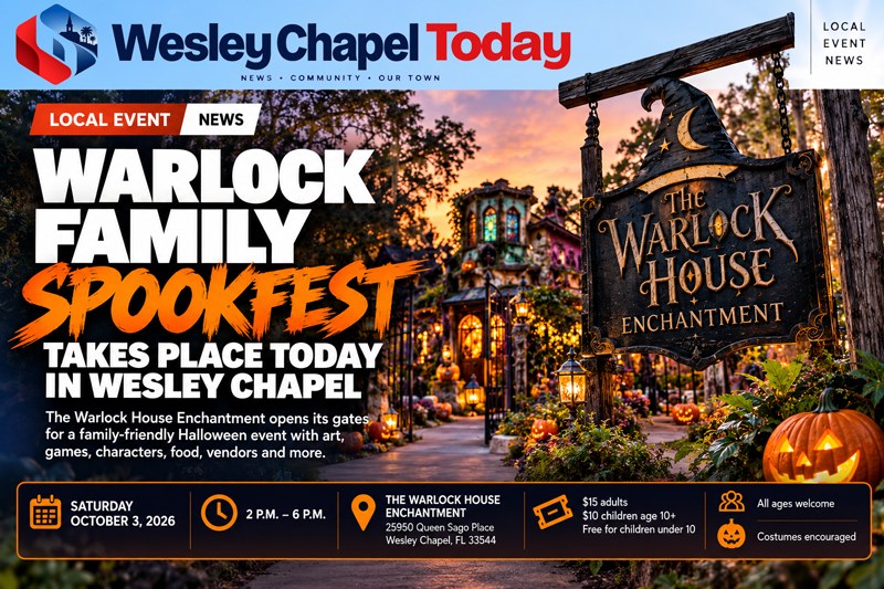 Warlock House Opens Its Gates Today for First Family Spookfest in Wesley Chapel