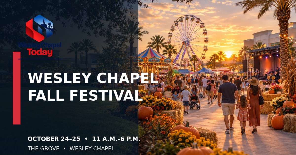 Wesley Chapel Fall Festival traz brinquedos de parque, atividades para a família e negócios locais para The Grove
