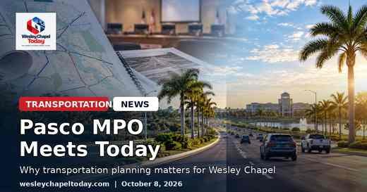 Pasco MPO Meets Today: Why Transportation Planning Matters For Wesley Chapel