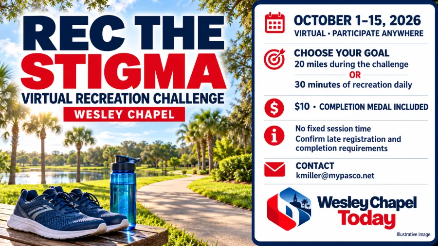 REC the Stigma Offers Wesley Chapel Residents a Virtual Recreation Challenge Through October 15