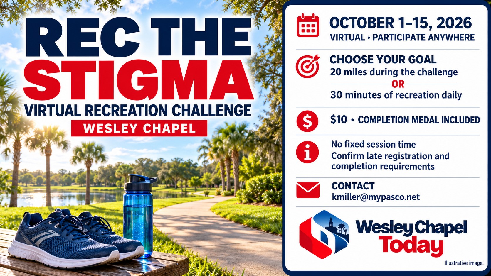 REC the Stigma Offers Wesley Chapel Residents a Virtual Recreation Challenge Through October 15