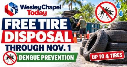 Pasco waives tire disposal fee as dengue response continues