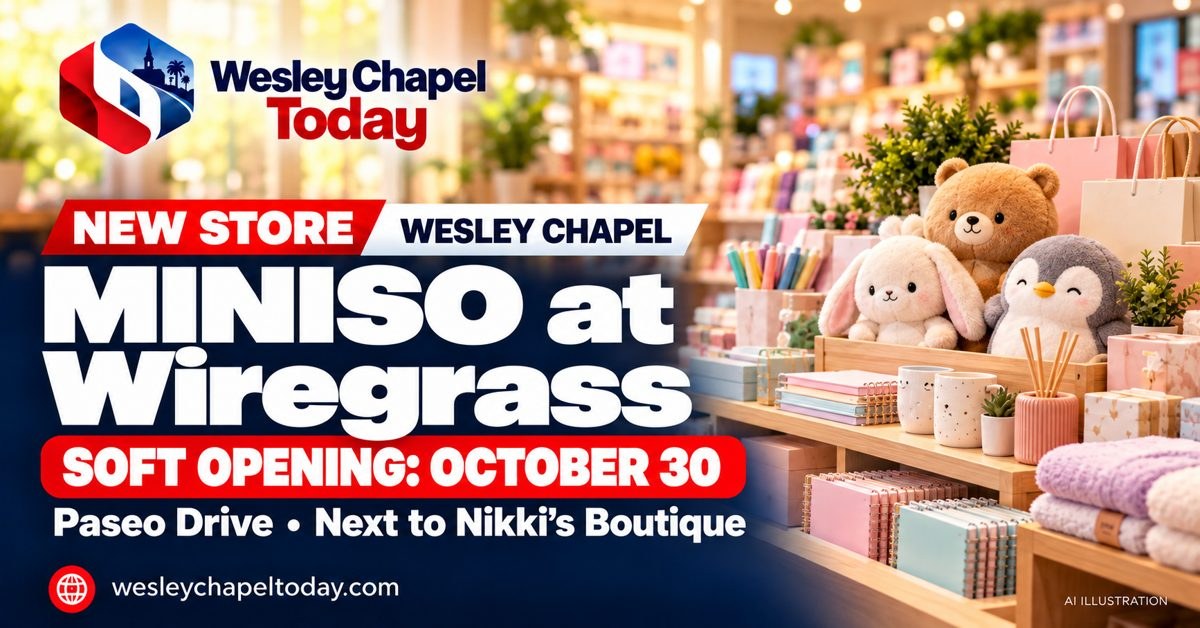 MINISO prevê soft opening em 30 de outubro no The Shops at Wiregrass