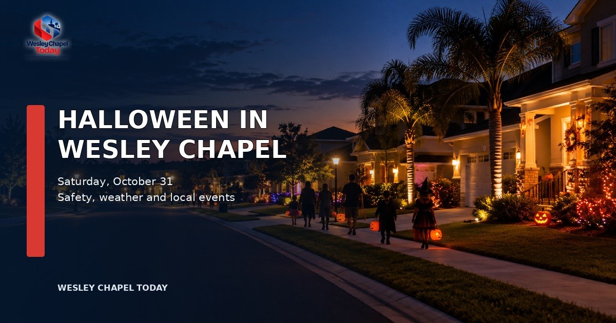 Halloween em Wesley Chapel: o que as famílias precisam saber antes de sábado à noite